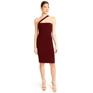 NEW Black Halo Vintea Sheath Dress Burgundy Size 8